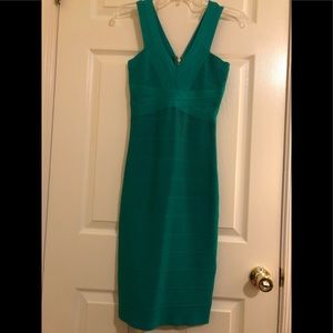 Holiday ready Bebe dress